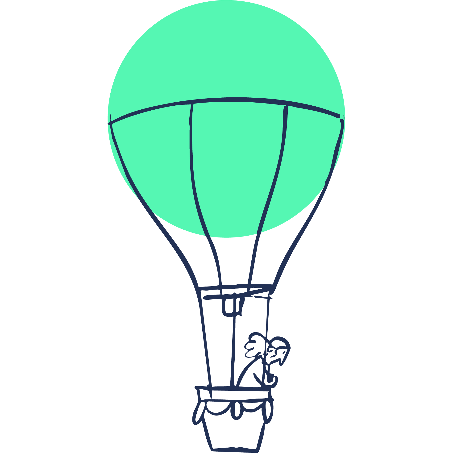 Illustratie - luchtballon